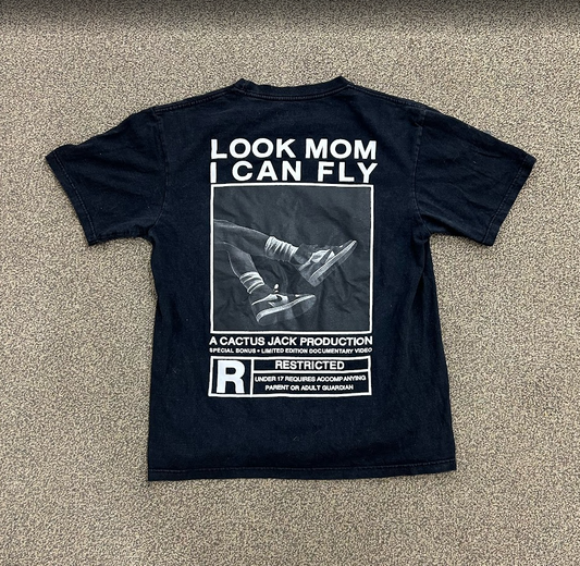 Travis Scott Look Mom I Can Fly Documentary Tee Black