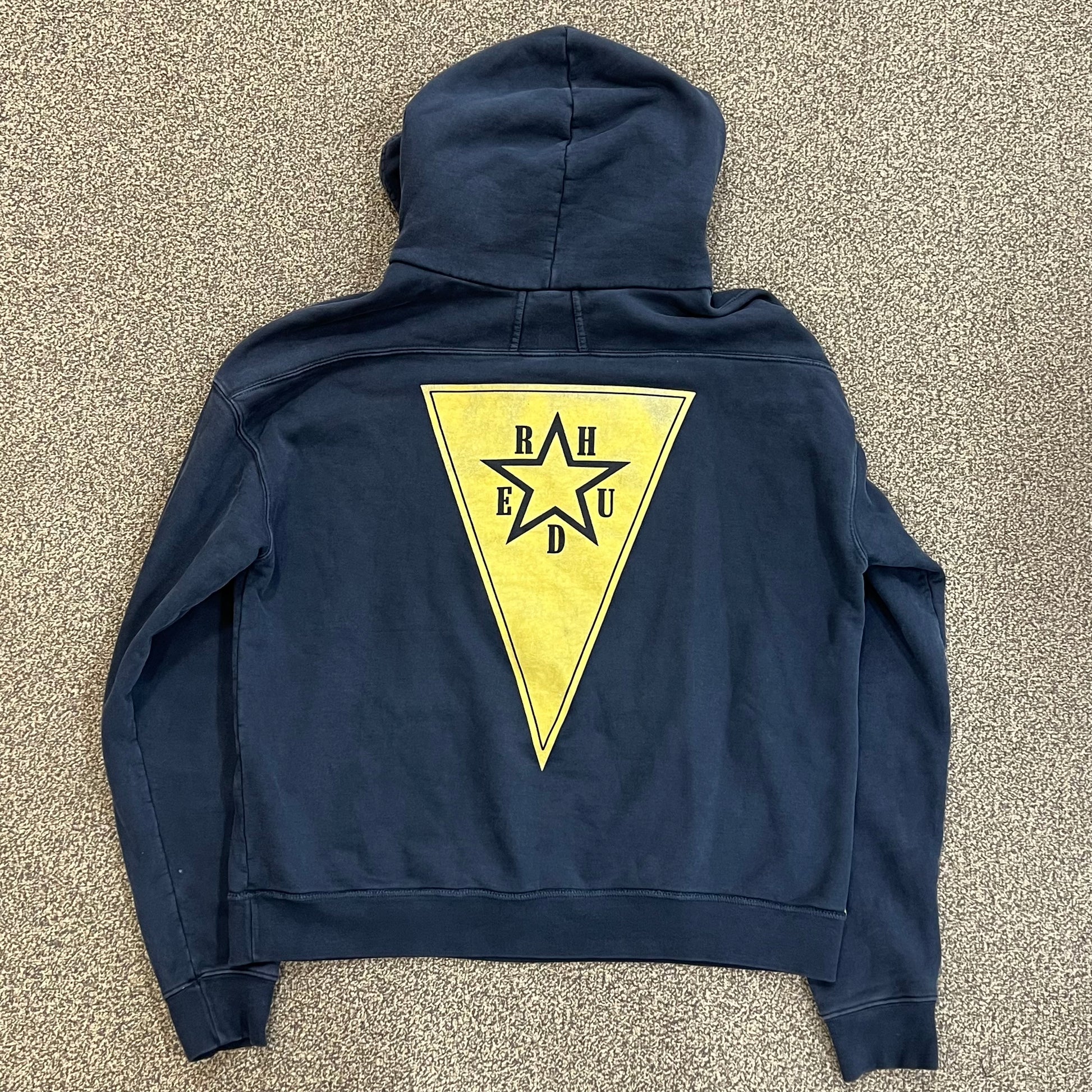 Rhude Bald Eagle Hoodie Blue