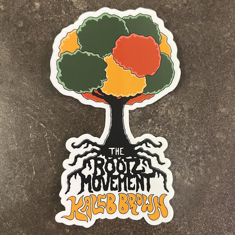 Kaleb Brown: The Rootz Movement Vinyl Weatherproof Sticker