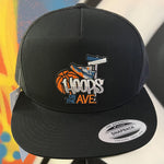 Hoops On The Ave. Black Snapback Hat