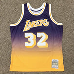 Hardwood Classics Mitchell & Ness Magic Johnson 84-85 Lakers Basketball Jersey