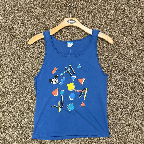 Vintage Mickey Mouse Blue Tank Top
