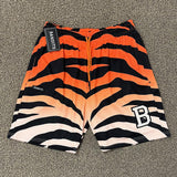 Bandit Tiger Stripe Gradient Orange/White Mesh Shorts